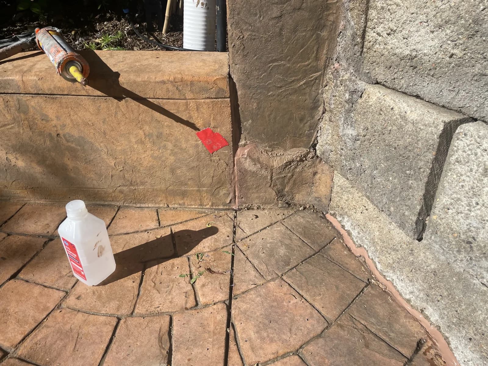 Decorative stamped concrete detail in Colorado